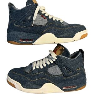 Air Jordan 4 Retro Levi Denim OG Size 11.5 Sneakers Blue Michael MJ Basketball